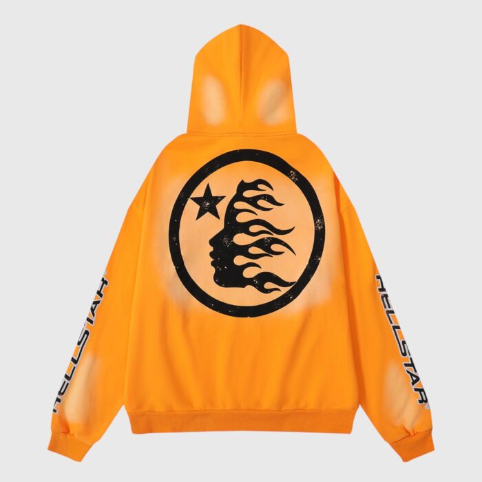 Hellstar Fire Orange Dye Tracksuit - Image 4