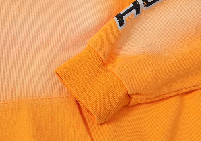 Hellstar Fire Orange Dye Hoodie - Image 4