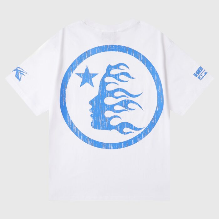Hellstar Beat Us! T-Shirt White/Blue - Image 2