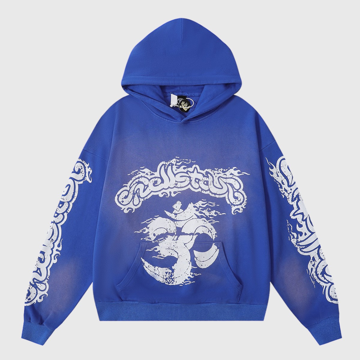 4f377e68-Photoroom Hellstar Studios Records Yoga Hoodie Blue - Image 1