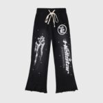 Hellstar Studios Racer Flare Sweatpants Black