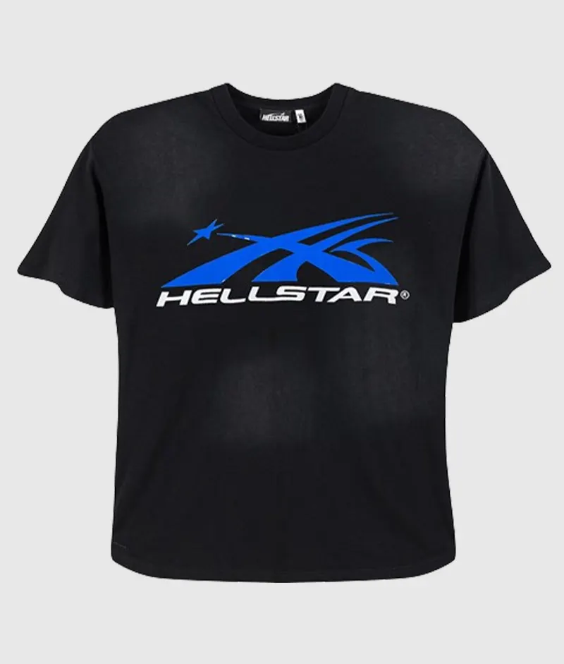 Sport T-shirt Black front Hellstar Sport Black T-Shirt - Image 1