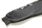 Hellstar Records Tour Flame Hoodie Jet Black - Image 8