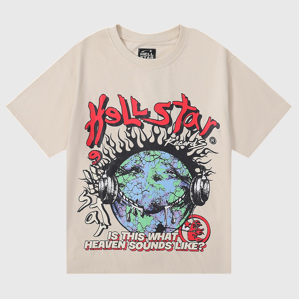 b4f98a18-Photoroom (1) Hellstar Studios Heaven on Earth T-Shirt Beige - Image 1