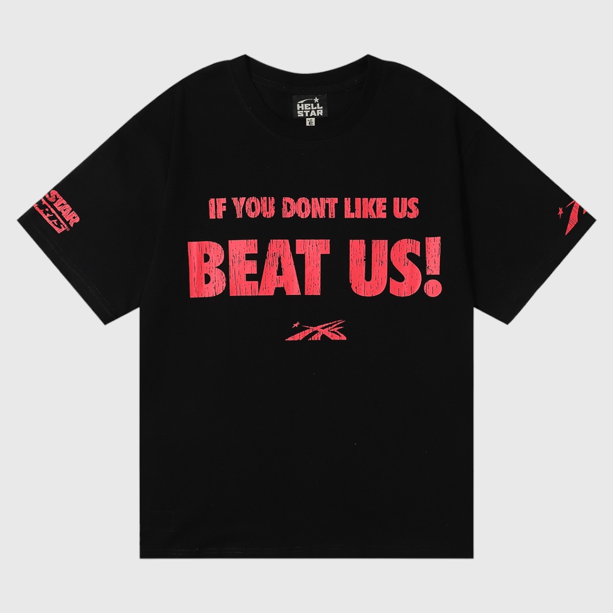 ff70a1b7-Photoroom Hellstar Beat Us! T-Shirt Red/Black - Image 1
