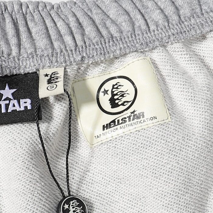 Hellstar Jupitar Graphic Terry Grey Shorts - Image 6