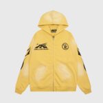 Hellstar Sports Zip-Up Hoodie Yellow