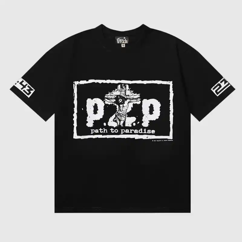 Hellstar P2P T-Shirt Black front Hellstar P2P T-Shirt Black front