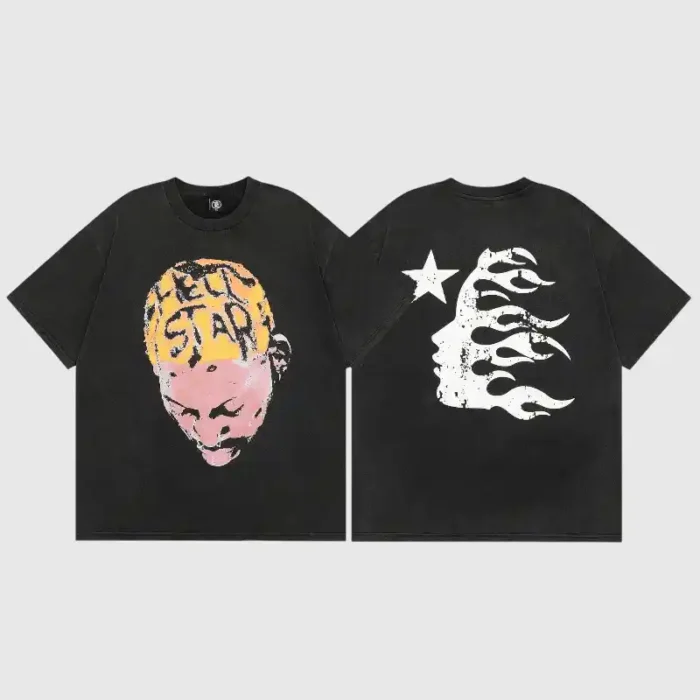 Hellstar-Dennis-Rodman-T-Shirt-back-front-view