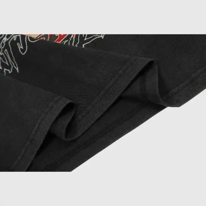 Hellstar-Records-T-Shirt-Black-front-lower-view
