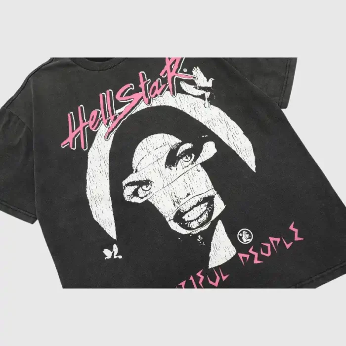 Hellstar-Beautiful-People-T-Shirt-close-up-view-6