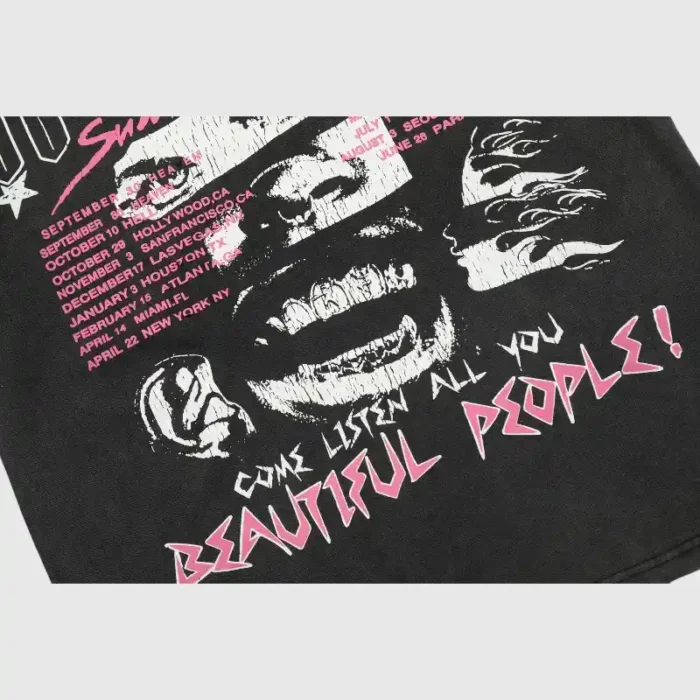 Hellstar-Beautiful-People-T-Shirt-close-up-view-7