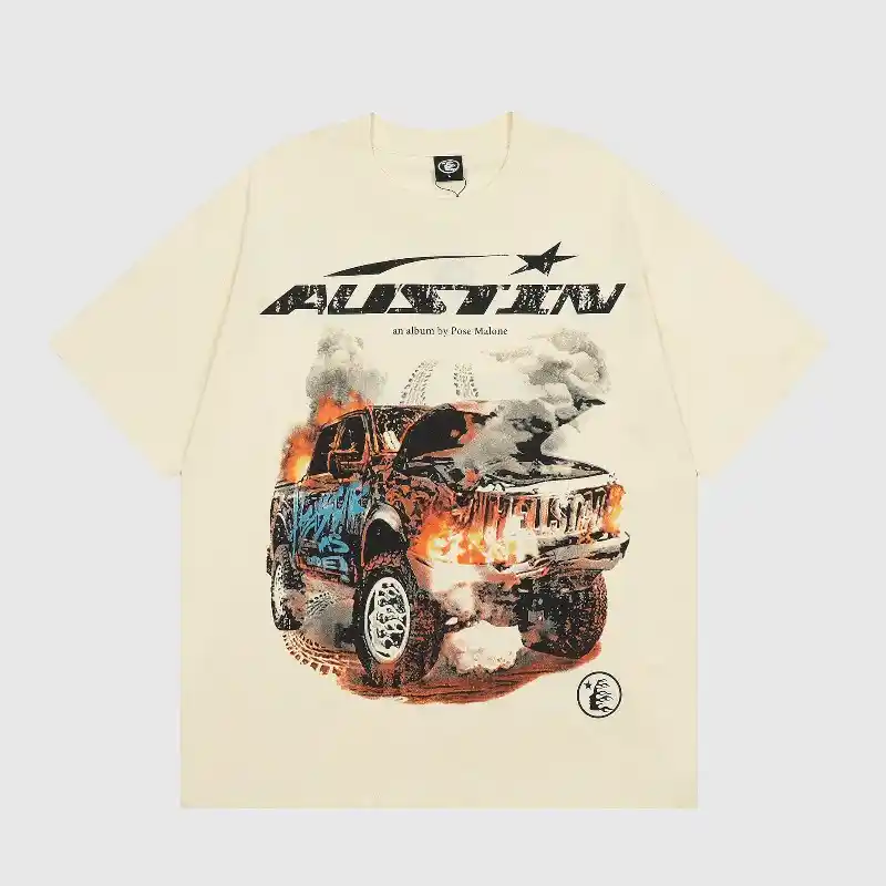 Hellstar-x-Post-Malone-Austin-Tee-Cream-front-view Hellstar-x-Post-Malone-Austin-Tee-Cream-front-view