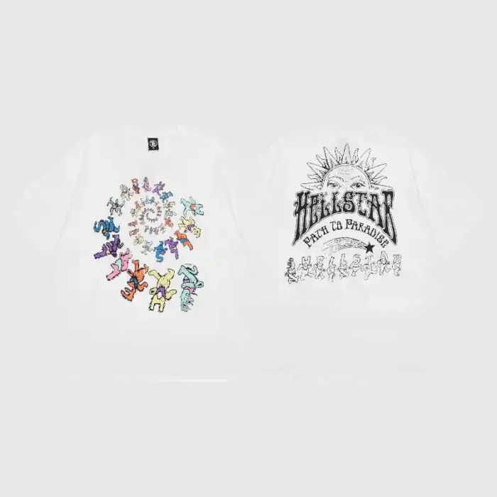 Hellstar-Dancing-Bears-T-Shirt-front-back-view