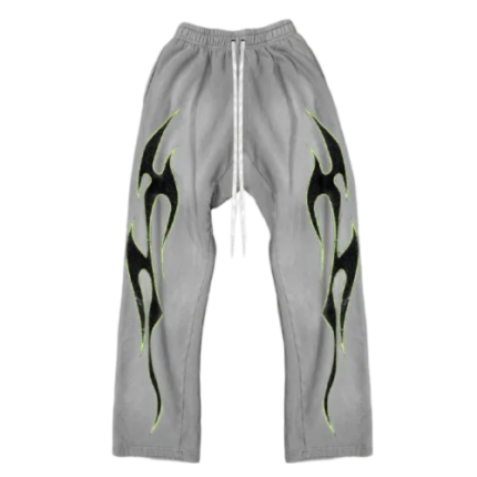 Hellstar Flame Grey Sweatpants