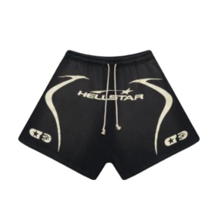 Hellstar Warm Up Black Shorts