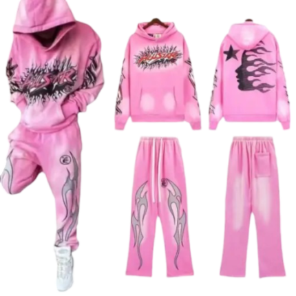 Men’s Pink Hellstar Brainwashed Tracksuit