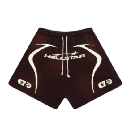 Top Hellstar Warm Up Brown Shorts