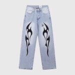 HELLSTAR BLACK FLAME JEANS