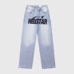 Hellstar Print Logo Loose Jeans front