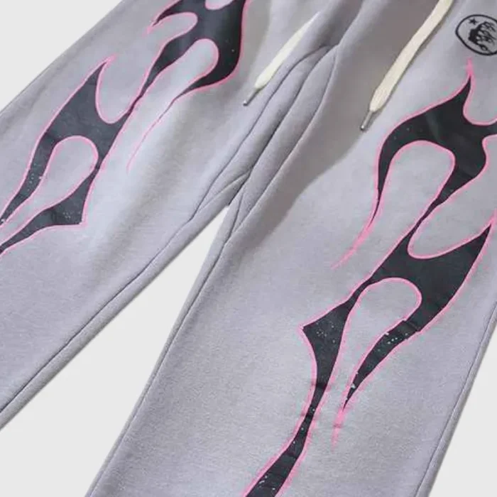Hellstar Grey Future Flame Sweatpant - Image 4