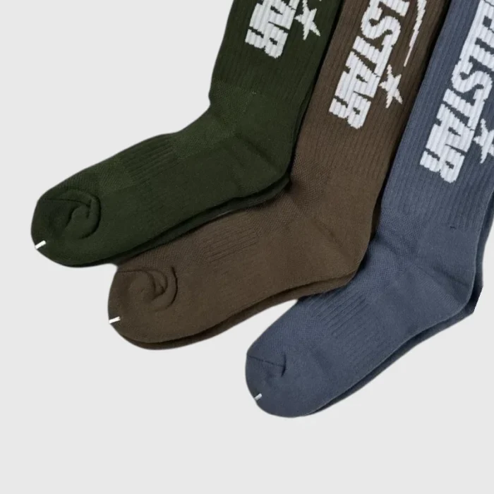 Hellstar Tone Logo Socks (3 Pack) Earth