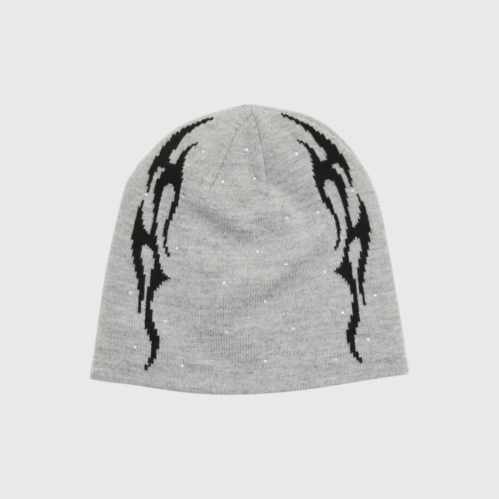 Hellstar Flame Beanie Grey