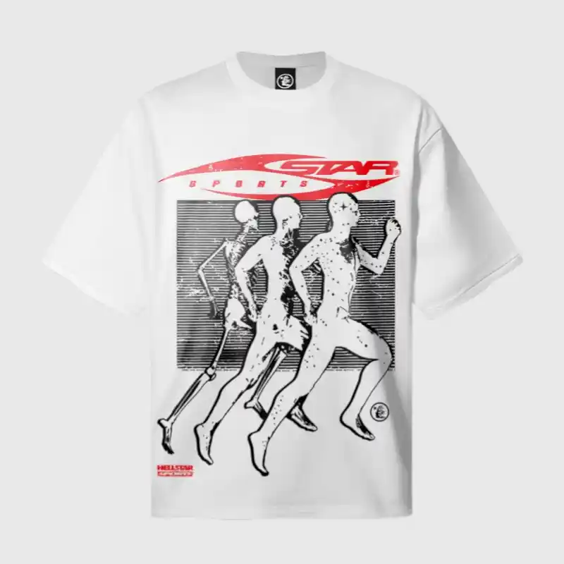 White Hellstar Sport Graphic T-Shirt White Hellstar Sport Graphic T-Shirt