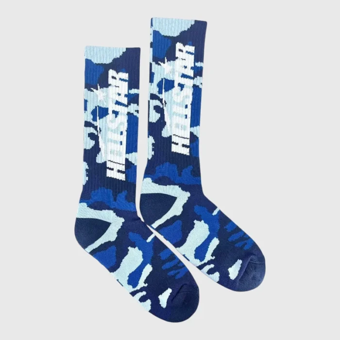 Hellstar Logo Socks (4 Pack) Camo Blue