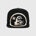 Black Hellstar Big Logo Trucker Snapback Hat