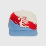 Hellstar Paintbrush Snapback Hat Red Blue
