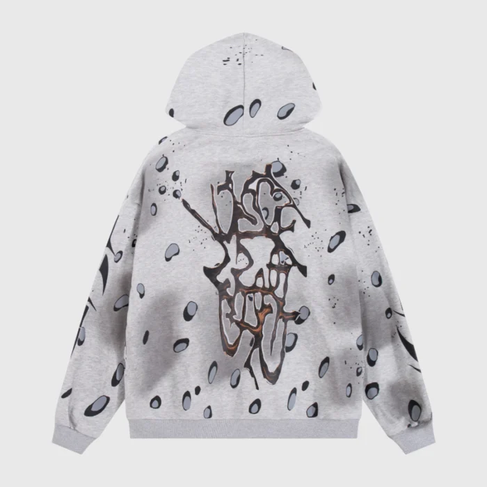 Hellstar All-Over Graphic Print Hoodie - Image 2