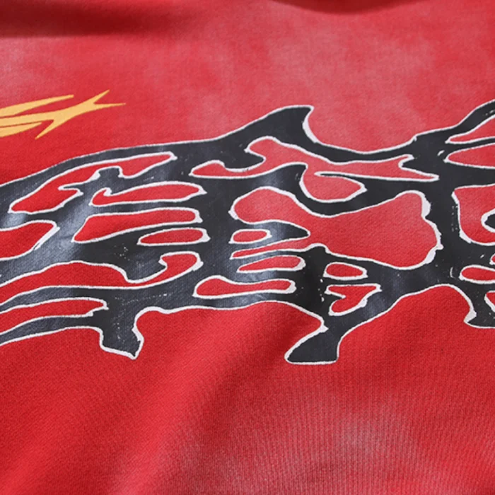 Hellstar Red Airbrushed Tracksuit - Image 8
