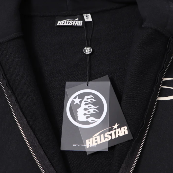 Hellstar H Logo Print Hoodie - Image 4