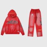 Hellstar Red Airbrushed Tracksuit