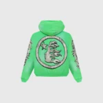 Hellstar Graffiti Zip-Up Green Hoodie - Image 2