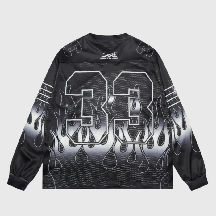 Hellstar Skull Drop Print long Sleeve Tee - Image 2