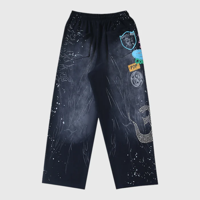 Hellstar Black Graphic Print Tracksuit - Image 6