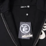 Hellstar Ohm Zip-Up Black Hoodie - Image 4