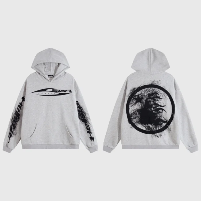 Hellstar Graffiti Print Hoodie - Image 3