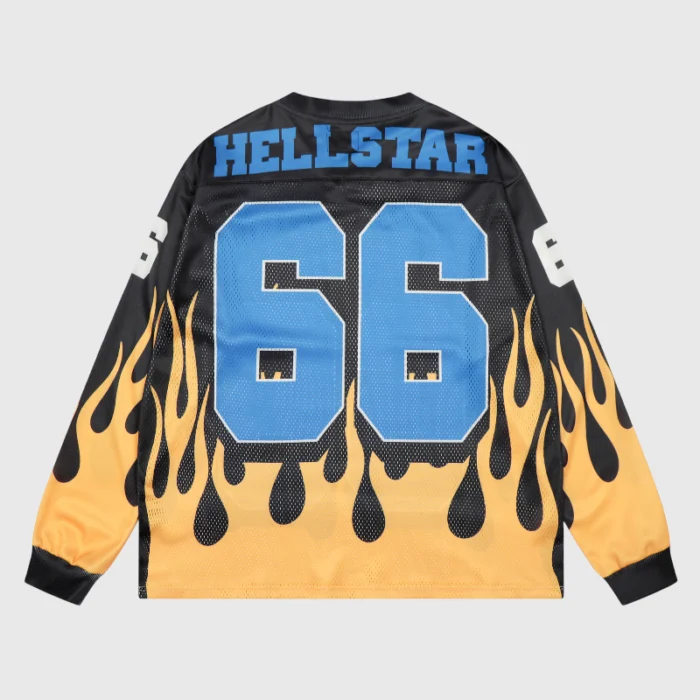 Hellstar Flame 66 Mesh Long Sleeve Tee - Image 2