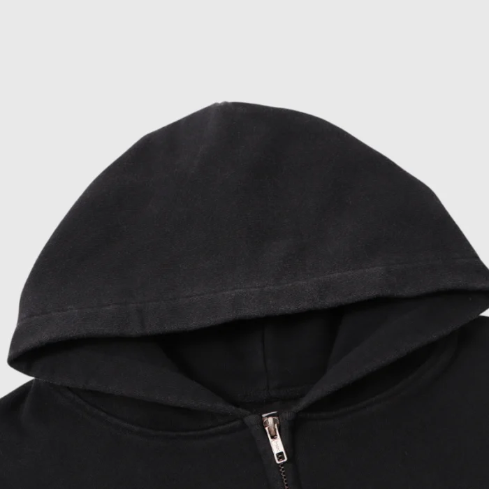 Hellstar Ohm Zip-Up Black Hoodie - Image 5