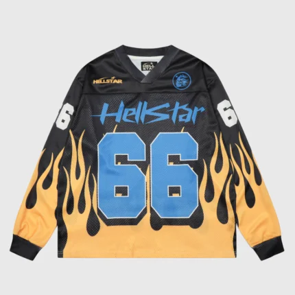 Hellstar Flame 66 Mesh Long Sleeve Tee
