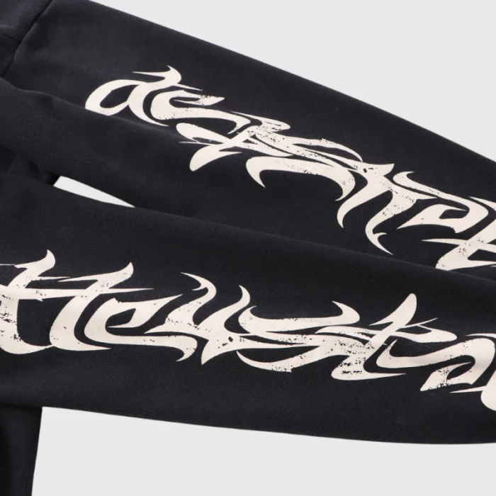 Hellstar Ohm Zip-Up Black Hoodie - Image 7