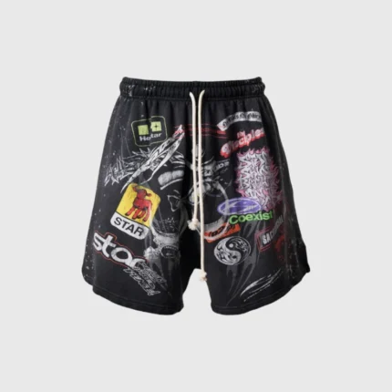 Hellstar Patch Shorts Black