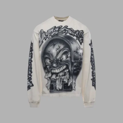 Hellstar Mark Longsleeve Sweater white