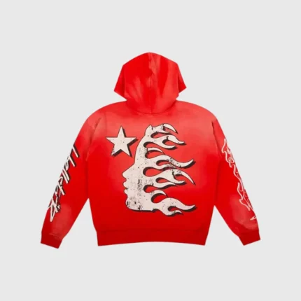 Hellstar Records Red Hoodie Back