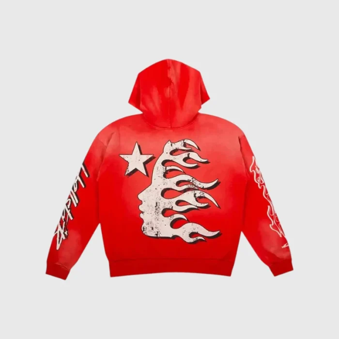 Hellstar Records Red Hoodie Back