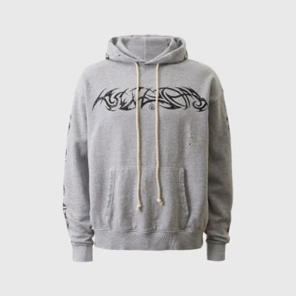 Hellstar Tribal Flame Logo Hoodie Front