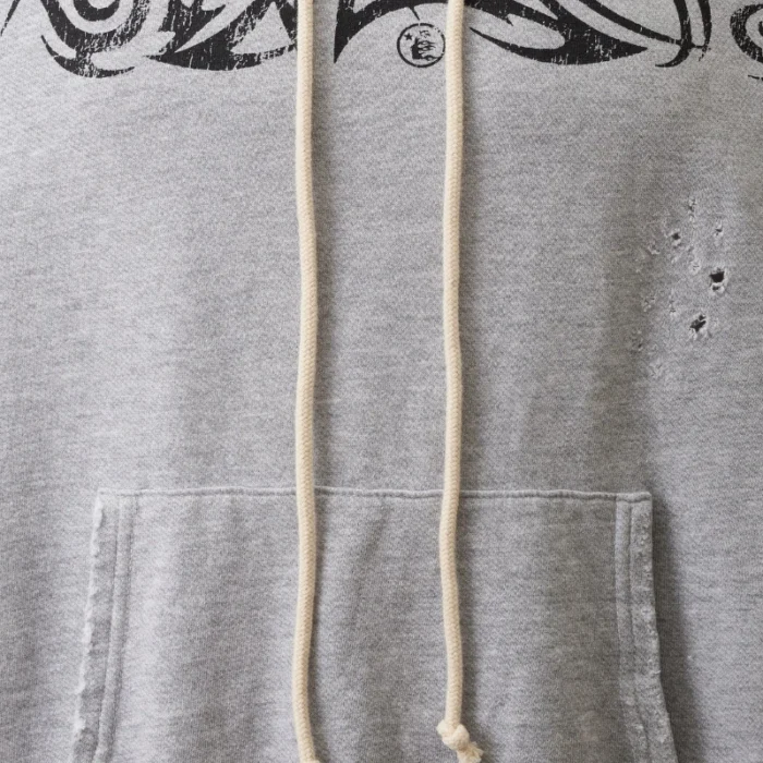 Hellstar Tribal Flame Logo Hoodie Closeup